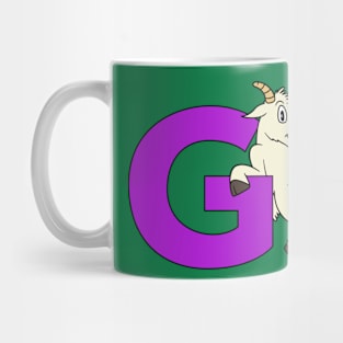 Letter G with Goat Mug